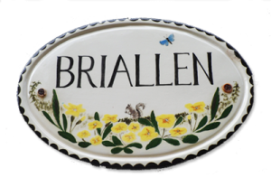 Briallen name plaque